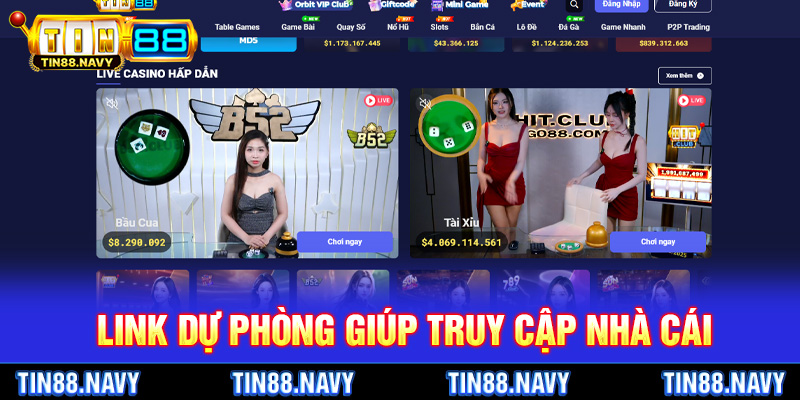 Link dự phòng giúp truy cập nhà cái